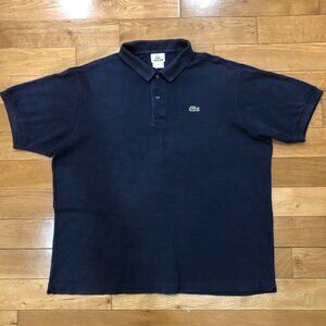 Lacoste Devanlay 100% Cotton Polo Shirt Navy Short Sleeve Size 7 (USA 2XL)